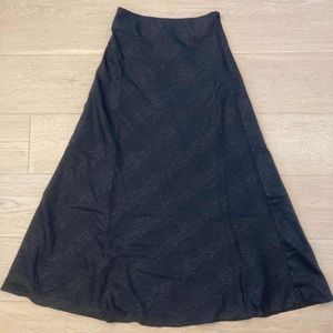 SELKIE Small Sample Black Midi Skirt